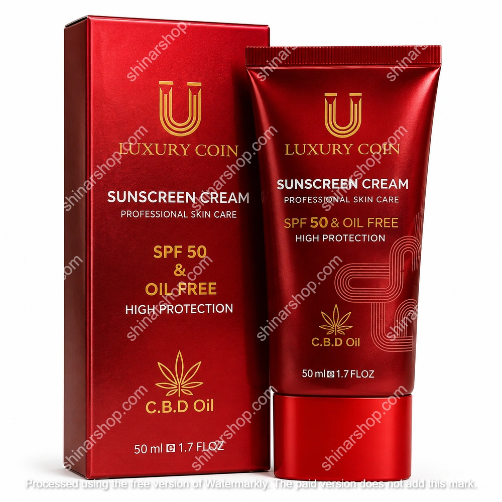 کرم ضد آفتاب spf ۳۰ لاکچری کوین کرم ضد آفتاب spf 50 لاکچری کوین